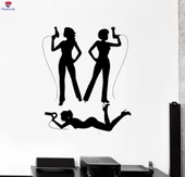 Dekorasyon Duvar Sticker Kuaför Ajan Kadın Saç Güzellik Salonu Çıkartmalar Benzersiz Hediyelik - 1