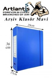Mavi Arşiv Ve Proje Kutusu 29x36x15cm 1 Adet Arşiv Klasörü Lastikli Plastik Arşiv Klasörü Büro Okul Sınıf - 1
