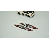 Mini John Cooper Works Çamurluk Yanı Ve Torpido Damla Desen Logo Arma Seti - 2