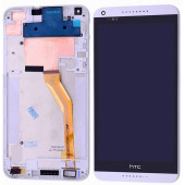Htc Desire 816 Lcd Ekran Çıtalı Beyaz Dokunmatik Cep Telefonu Ekranı - 1