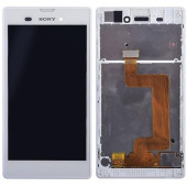 Sony Xperia T3 D5102 5103 5106 Lcd Ekran Dokunmatik Çıtalı Beyaz Beyaz - 1