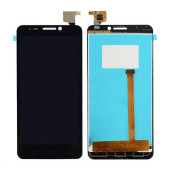 Alcatel İdol Ot6030 Lcd + Siyah Çıtasız Dokunmatik Cep Telefonu Ekranı Siyah - 1