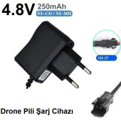 Drone Pili Şarj Cihazı Sm-2p Fiş Güç Adaptörü 4.8v 250mah Çıkış Oyuncak 2 YIL GARANTİ thumbnail 1