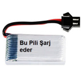 Drone Pil Şarj Cihazı Sm-2p Fiş Güç Adaptörü 6.0v 250mah Çıkış Oyuncak (2 YIL GARANTİLİ) - 2