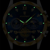 POEDAGAR Erkek Kol Saati Su Geçirmez Paslanmaz Çizilmez Çelik 003 thumbnail 10