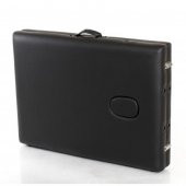 Masaj Yatağı Ahşap Masaj Sedyesi 2 Parçalı Siyah Renk - 4