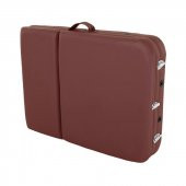 Masaj Yatağı Ahşap Masaj Sedyesi 3 Parçalı Bordo Renk thumbnail 3