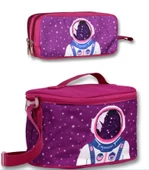 Ümit Çanta Erkek Çocuk Yalıtımlı Beslenme Çantası ve Kalemlik Seti - Mor Astronot - 1