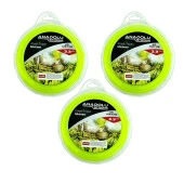 Anadolustrong 3 Adet 3.3 mm 6 köşeli Misina 46 Metre Altıgen Tırpan Misinası Ücretsiz Kargo - 1