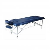Masaj Yatağı Metal Masaj Sedyesi 3 Parçalı Mavi Renk - 1