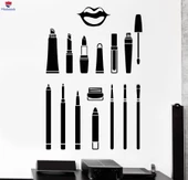 Dekorasyon Duvar Sticker Kozmetik Makyaj Sanatçısı Visagiste Güzellik Salonu Çıkartmalar Benzersiz Hediyelik - 1