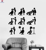 Dekorasyon Duvar Sticker Saç Güzellik Salonu Kuaför Berber Stilist Çıkartmalar Benzersiz Hediyelik thumbnail 1