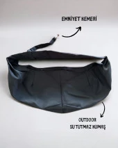 Köpek Taşıma Çantası Siyah Outdoor Su Tutmaz Kumaş - 5