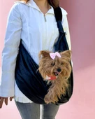 Köpek Taşıma Çantası Siyah Outdoor Su Tutmaz Kumaş - 1