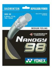 Yonex Nanogy 98 Tekli Badminton Kordajı Altın Rengi - 1
