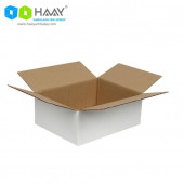 HAAY AMBALAJ 25x20x10cm Tek Oluklu Koli - Beyaz (5 ADET) - 2
