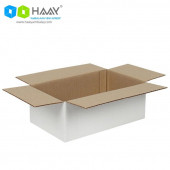 HAAY AMBALAJ 25x20x10cm Tek Oluklu Koli - Beyaz (5 ADET) - 3