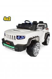 Iznik Kumandalı Akülü Araba Akülü Jeep 12v 4x2 / Beyaz - 1