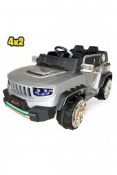 Iznik Kumandalı Akülü Araba Akülü Jeep 12v 4x2 / Gri - 1
