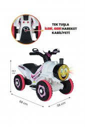 Uj Toys Beyaz Prenses Buddy Akülü Atv - 1
