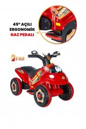 Uj Toys Müzikli Ve Led Işıklı Karınca Akülü Atv 6v-kırmızı - 2