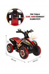 Uj Toys  Akülü Atv 6v Safari Siyah - 1