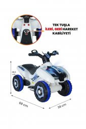 Pratikko Uj Toys Beyaz Akülü Atv 6v Ranger - 1