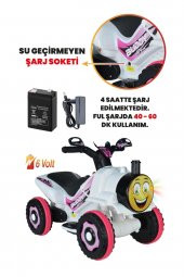 Uj Toys Beyaz Prenses Buddy Akülü Atv - 3