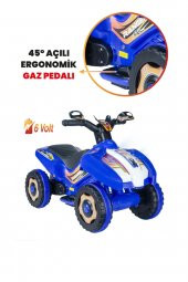 Uj Toys Müzikli Ve Led Işıklı Ranger Akülü Atv 6v-mavi - 2