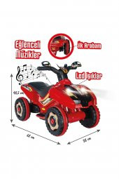 Pratikko Led Işıklı Müzikli Akülü Atv-motor - 1