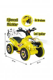 Uj Toys Led Işıklı Müzikli Akülü Atv - 1