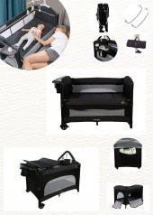 Maxi Taxi Karolin 4 in 1 Lüx Anne Yanı Park Yatak 70x110 Cm - 1