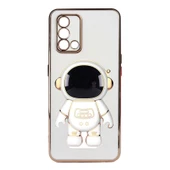 Gpack Oppo A74 4G Kılıf Kamera Korumalı Astronot Desenli Standlı Silikon - 6