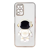 Gpack Oppo A54 4G Kılıf Kamera Korumalı Astronot Desenli Standlı Silikon thumbnail 1