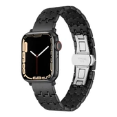 Gpack Apple Watch 7 41mm Kordon Metal Zigzag Fit Tasarım Desenli KRD86 - 2