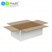 HAAY AMBALAJ 25x15x10cm Tek Oluklu Koli - Beyaz (5 ADET) - 3
