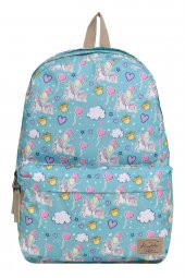 Elatae Kız Çocuk 2li Okul Seti İlkokul Çantası ve Kalemlik Unicorn Desenli 1467 thumbnail 2