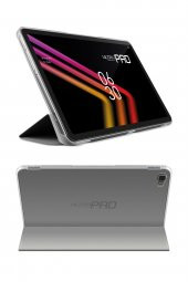 Vorcom UltraPad Gri Tablet Kılıfı Katlanabilir Standlı ve Kapaklı 360 Ön Arka Tam Koruma - 1