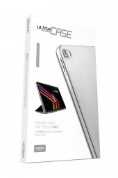 Vorcom UltraPad Gri Tablet Kılıfı Katlanabilir Standlı ve Kapaklı 360 Ön Arka Tam Koruma - 5