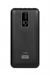 Powerway 10.000 Mah Kablolu Dijital Göstergeli Gerçek 10.000 Mah Garantili İnce Tasarım TX108 Siyah Powerbank - 3
