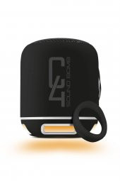 Powerway C4 Siyah Taşınabilir Bluetooth Hoparlör Ses Bombası Yüksek Ses Gücü Sese Duyarlı Led Işık - 1