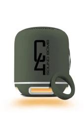 Powerway C4 Yeşil Taşınabilir Bluetooth Hoparlör Ses Bombası Yüksek Ses Gücü Sese Duyarlı Led Işık - 1