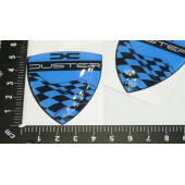 Dacia Duster Kelebek Cam Damla Desen Mavi Logo Arma Seti thumbnail 4