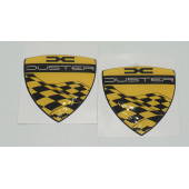 Dacia Duster Çamurluk Yanı Damla Desen Sarı Logo Arma Seti thumbnail 3