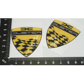 Dacia Duster Çamurluk Yanı Damla Desen Sarı Logo Arma Seti thumbnail 4