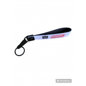 BBS YAZILI NAYLON KUMAŞ ANAHTARLIK (GÜMÜŞ-KIRMIZI) thumbnail 2