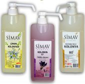 SİMAV Termal Sulu Kolonya Seti 3lü - 1 Lt Spreyli - 1