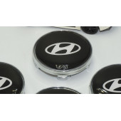 Hyundai Jant Göbeği Gümüş Kapak Seti 60mm - 3
