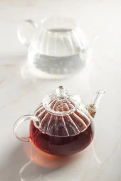 Ginata Isaya Dayanıklı Borosilikat Cam Çaydanlık 750 / 1300 ML thumbnail 3