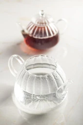 Ginata Isaya Dayanıklı Borosilikat Cam Çaydanlık 750 / 1300 ML thumbnail 4